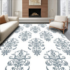 Damask Vintage Scroll Patterned Design Rug