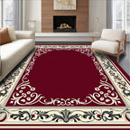 Classic Floral Border Design Rug