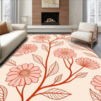 Floral Vine Patterned Rug