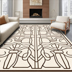 Abstract Outline Stylized Pattern Rug