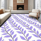Lavender Vine Patterned Rug