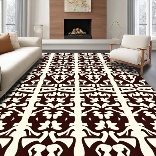 Bold Abstract Symmetry Pattern Rug