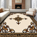 Antique Floral Border With Center Medallion Rug