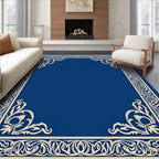 Classic Cream Floral Border Rug