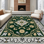 Antique Floral Vine Garden Rug