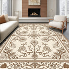 Classic Floral Scrollwork Motif Rug