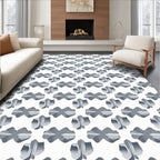 Modern Geometric 3D Cloud Pattern Rug