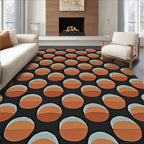 Retro Circles Pattern Rug
