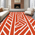 Striking Geometric Abstract Pattern Rug