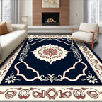 Ornate Floral Mandala Patterned Rug