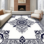 Traditional Floral Mandala Pattern Design Rug