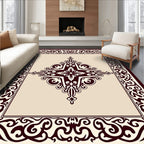 Ornate Regal Scrollwork Medallion Rug