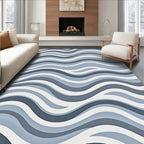 Layered Wave Pattern Rug