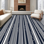 Modern Abstract Vertical Stripe Design Rug