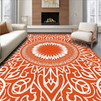 Sunburst Mandala Patterned Rug