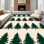 Evergreen Forest Repeat Trees Rug