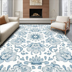 Intricate Floral Mandala Pattern Rug