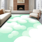 Dreamy Cloudscape Abstract Design Rug
