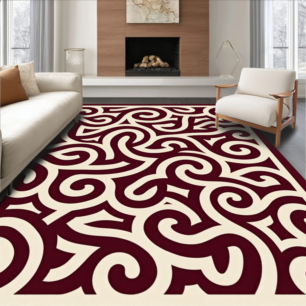 Intricate Swirl Pattern Rug