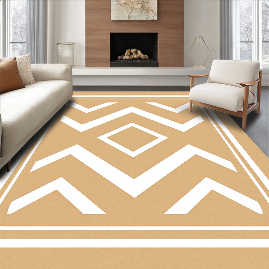 Chevron Diamond Geometric Pattern Rug