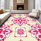 Radiant Floral Medallion Pattern Rug