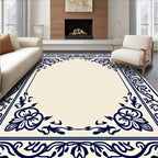 Classic Floral Border Design Rug