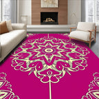 Radiant Eight Pointed Mandala Pattern Rug