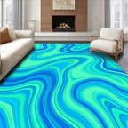 Oceanic Swirl Pattern Rug
