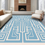 Labyrinth Geometric Pattern Rug