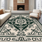 Classic Floral Scrollwork Vintage Design Rug