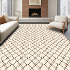 Rustic Intersecting Line Pattern Rug
