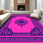 Ornate Floral and Scroll Design Rug