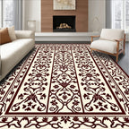 Elegant Floral Vine Blossom Pattern Rug