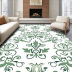 Classic Floral Swirls Art Deco Pattern Rug