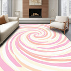Pastel Swirl Pattern Rug