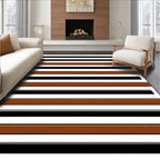Bold Striped Monochrome Tones Rug