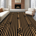 Abstract Vertical Stripe Art Rug