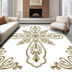 Elegant Floral Botanical Inspired Rug