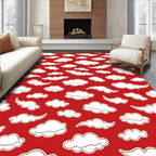 Whimsical Cloud Pattern Design Rug