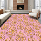 Ornate Floral Swirl Pattern Rug