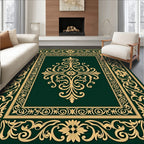 Elegant Scrollwork Floral Pattern Rug