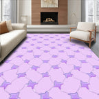 Lavender Lattice Pattern Geometric Design Rug