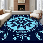Starburst Mandala Geometric Pattern Rug