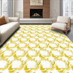 Golden Teacup Pattern Rug