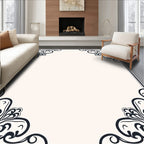 Ornate Floral Scroll Design Rug