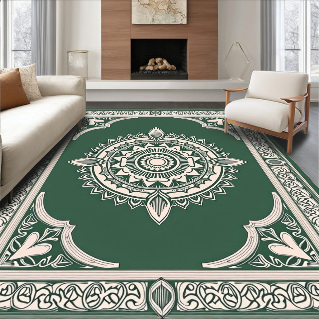 Classic Mandala Geometric Pattern Rug