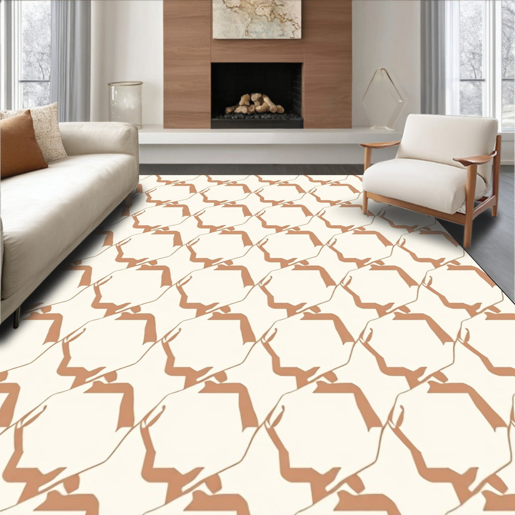 Geometric Abstract Style Pattern Rug