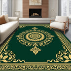 Ornate Floral Center medallion Border Rug