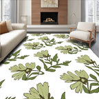 Botanical Floral Vines Pattern Rug