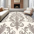 Elegant Damask Scroll Pattern Rug